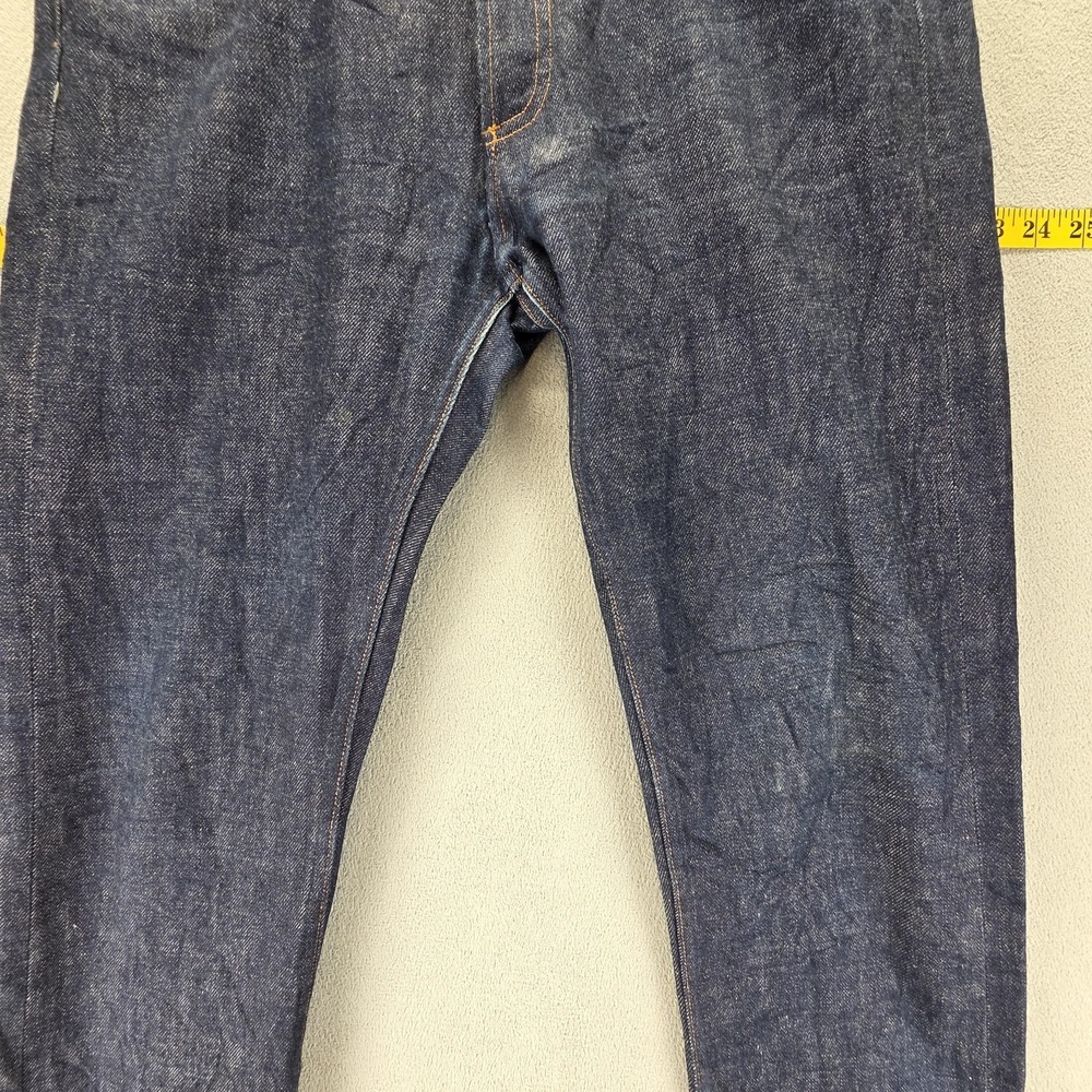 A.P.C. Jeans Mens 31x30 Blue Selvedge Petit New Standard Raw Denim Button Fly - Picture 12 of 16